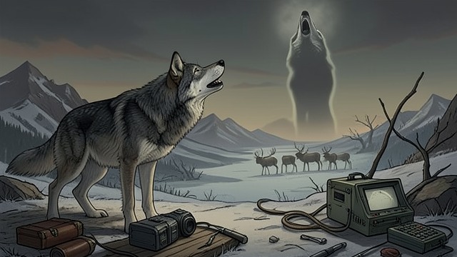 News Across Territories from "Never Cry Wolf". News Across Territories A Distant Call Ootek hears a wolf message that George answers with a long howl.
