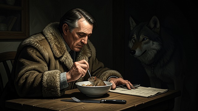 The Mouse Diet Test from "Never Cry Wolf". The Mouse Diet Test Testing the Hypothesis To assess whether small rodents can sustain a larger body, Mowat chooses himself as an experimental subject.