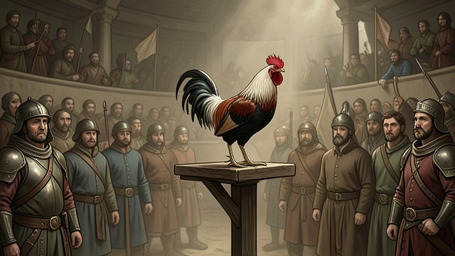 The Dead Gamecock from "Cry Macho". The Dead Gamecock Death made ordinary Spectators examine the defeated bird as if its wounds were merely errors in technique.