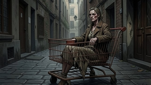 A Visit in the Dark from "Cry Macho". A Visit in the Dark Poverty and illness Mike finds Cissy alone in a filthy abandoned stand, her skin raw and her memory unreliable.