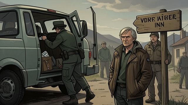 The Border Detention from "Cry Macho". The Border Detention A mistaken investigation A sergeant searches the truck for narcotics and then begins asking about Rafo’s papers.