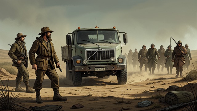 The Stolen Truck from "Cry Macho". The Stolen Truck Stranded travelers Thieves take Mike’s truck, money, and papers while the pair are stopped in the countryside.