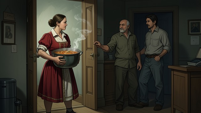 Food as Gratitude from "Cry Macho". Food as Gratitude A returned kindness Marta sends a pot of lamb stew to the men when their provisions are nearly gone.
