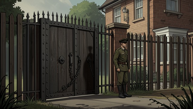 A House Under Guard from "Cry Macho". A House Under Guard Control and distance Lexa’s imposing house, guarded entrance, and household staff suggest a life built around control.