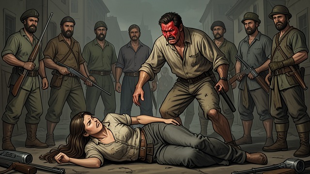 Violence at the Stable from "Cry Macho". Violence at the Stable A night turns brutal Ewell Macmillan and companions assault Cissy at the stable while Mike is intoxicated and unable to stop them.