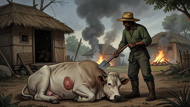 The Cow’s Illness from "Cry Macho". The Cow’s Illness A devastating diagnosis Marta’s cow develops signs of anthrax, threatening the family’s livelihood and shelter.