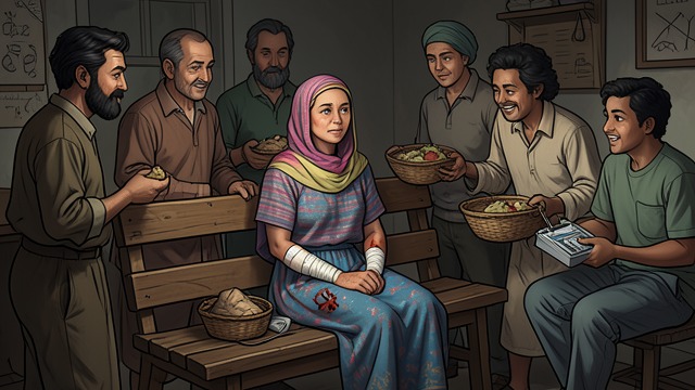 A Family in Recovery from "Cry Macho". A Family in Recovery Injury and care Marta is burned while trying to save the jacal, but neighbors bring food and a doctor treats her.
