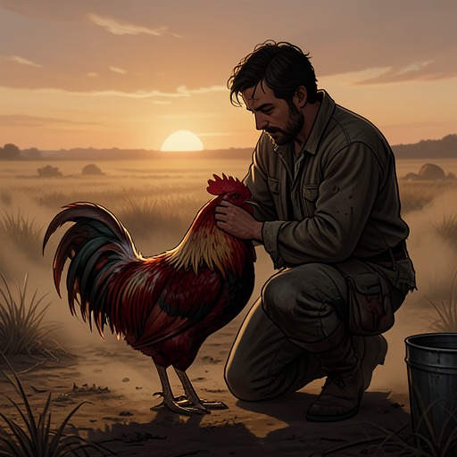 Rafo and Macho from "Cry Macho". This thread follows Rafo’s care for Macho as the rooster becomes an emblem of survival, pride, and a devastating limit to Rafo’s protective power.