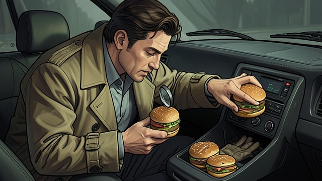 Six Burgers and Six Slaps from "Motherless Brooklyn". Six Burgers and Six Slaps Order in a stakeout Lionel counts White Castle burgers, inspects each one, and repeats a satisfying tap on the glove compartment.