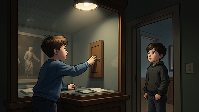 The Penguin Diorama from "Motherless Brooklyn". The Penguin Diorama A shared secret Gilbert Coney and Lionel Essrog discover a small door into a museum penguin display.