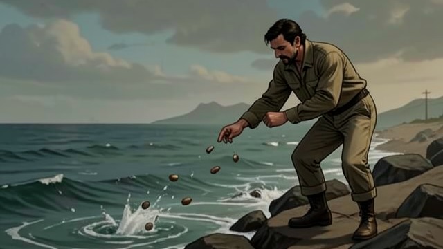 The Count of Departure from "Motherless Brooklyn". The Count of Departure Objects cast away Lionel throws the guns, Minna’s beeper, a cell phone, and finally a shoe into the sea, counting each act.