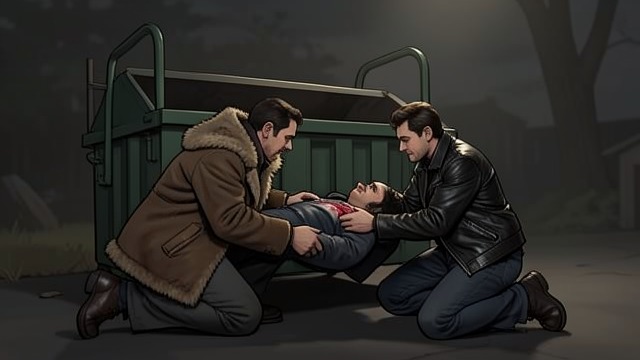 Together at the Dumpster from "Motherless Brooklyn". Together at the Dumpster A shared rescue Lionel and Gilbert Coney search for Frank Minna and find him bleeding in a Dumpster.