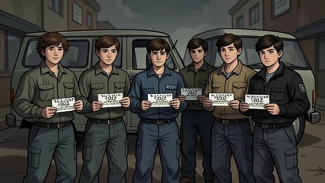 A Company Name from "Motherless Brooklyn". A Company Name Naming the work Frank Minna gives the boys business cards for L&L Movers and explains that the word moving is the cover they should use.