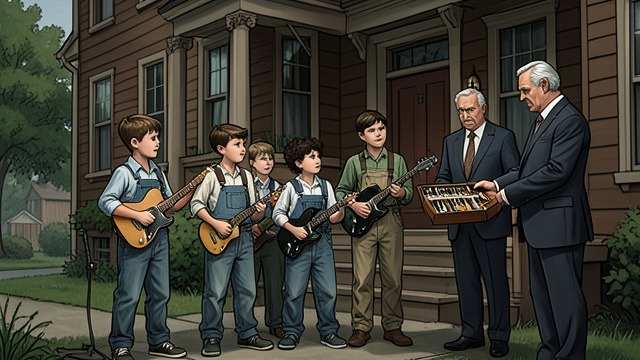 The Equipment Gift from "Motherless Brooklyn". The Equipment Gift A troubling delivery The boys transport a band’s instruments to a brownstone and encounter Matricardi and Rockaforte.