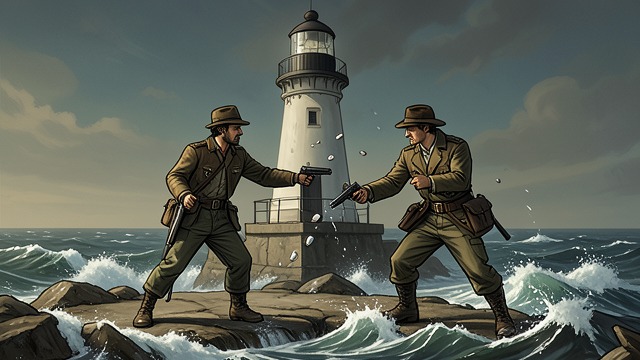 The Lighthouse Standoff from "Motherless Brooklyn". The Lighthouse Standoff A final misunderstanding At Friendship Head Lighthouse, Julia Minna fears Lionel may be helping Gerard eliminate her.