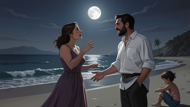 Reunion at Moonlight from "The Moon and the Sun". Friendship Renewed Recognition Marie-Josèphe hears Sherzad’s answering song on a tropical shore.