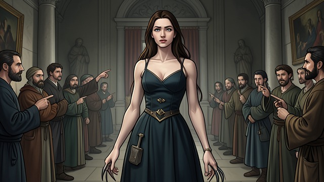 The Court’s First Gaze from "The Moon and the Sun". Appearance as Judgment A spectacle The court looks at the captive’s hair, teeth, claws, and tails, calling her grotesque.