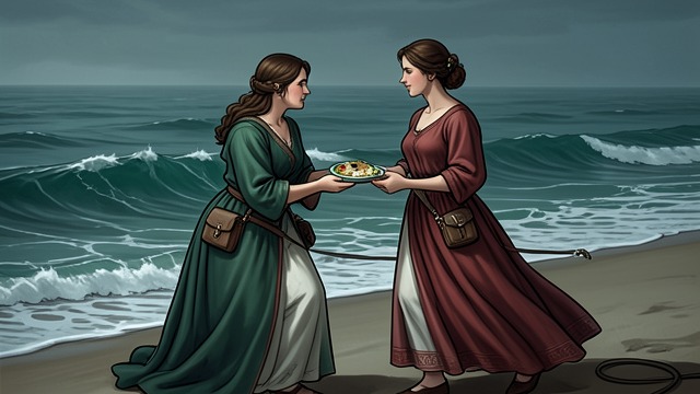 Food and Imitation from "The Moon and the Sun". Small Exchanges Repeated sounds The sea woman learns the word for fish while accepting food from Marie-Josèphe.
