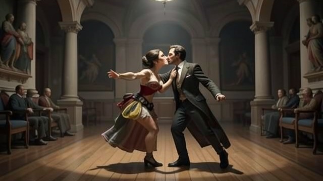 A Dance Reveals More from "The Moon and the Sun". A Public Gesture Shared dance Marie-Josèphe sees Monsieur and Lorraine dance together and exchange a kiss.