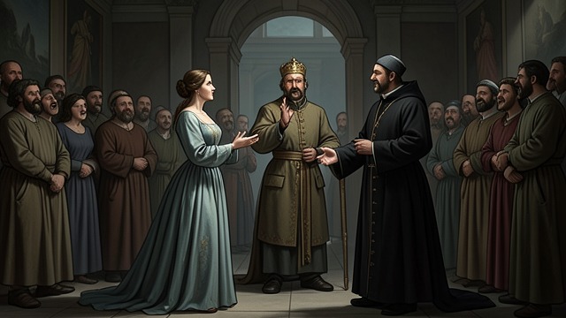 A Story Before the Court from "The Moon and the Sun". Private Language in Public Testimony Marie-Josèphe translates Sherzad’s account of her dead companion before the King and Pope.