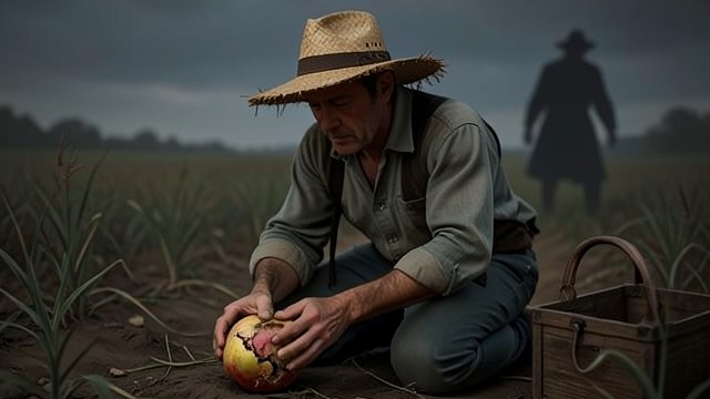Soil Versus Family from "The Colour Out of Space". Contamination Is Suspected Failed Harvest Bad fruit convinces Nahum that the meteorite has affected his soil.