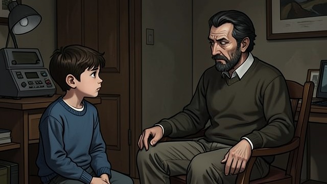 A Child Holds On from "The Colour Out of Space". Wingate's Faith A Father's Changed Manner The young Wingate recognises that the mind inhabiting his father’s body seems foreign.