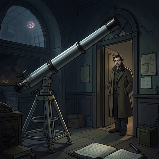 A Strange Planet in the News from "The Colour Out of Space". This flow traces how claims about Yuggoth and Pluto turn astronomy into a final, uneasy extension of the Vermont mystery.