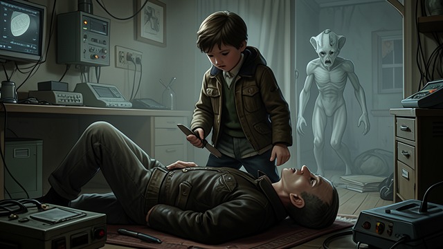 The Unwanted Killer from "The Knife of Never Letting Go". The Unwanted Killer Violence chosen in error Todd attacks a frightened Spackle, convinced that the alien is a threat.