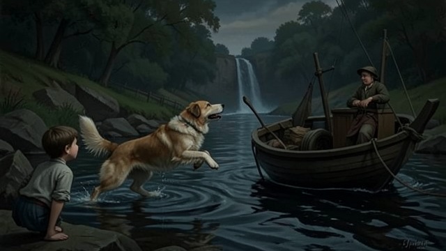 The Final Sacrifice from "The Knife of Never Letting Go". The Final Sacrifice A last act of loyalty Manchee leaps at Aaron to free Todd as the boat drifts into the current.