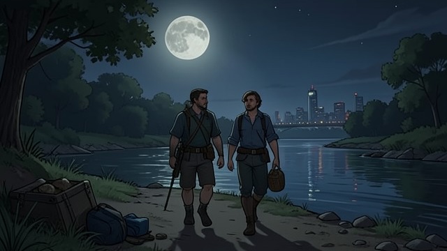 The River Route from "The Knife of Never Letting Go". The River Route A direction without certainty Todd and Viola follow the river toward Haven, guided by limited maps and reports.