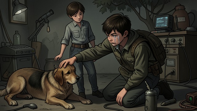 Protection Returned from "The Knife of Never Letting Go". Protection Returned The dog saves Todd Manchee bites Aaron when the preacher is strangling Todd.
