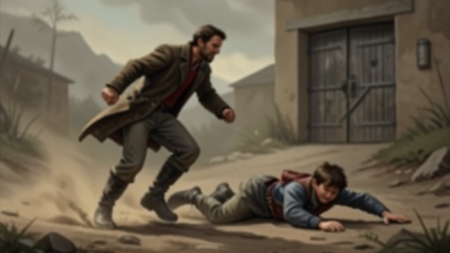 The Long Pursuit from "The Knife of Never Letting Go". The Long Pursuit Violence follows the road Aaron keeps pursuing the pair after the army attacks Farbranch.