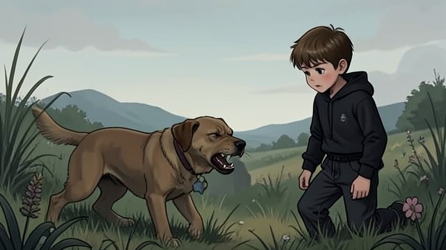 A Dog’s Warning from "The Knife of Never Letting Go". A Dog’s Warning Instinct before explanation Manchee growls at the silent presence and alerts Todd to listen.