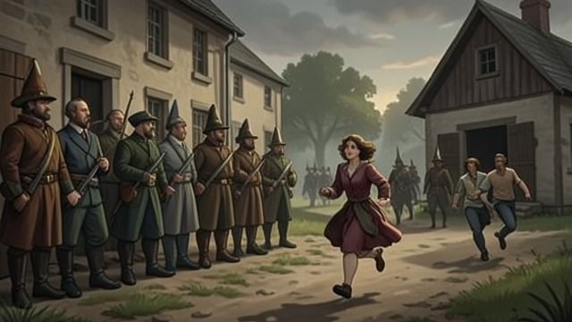 A Refuge Overrun from "The Knife of Never Letting Go". A Refuge Overrun Defense becomes retreat Farbranch’s residents take up arms, but the Prentisstown force overwhelms them.