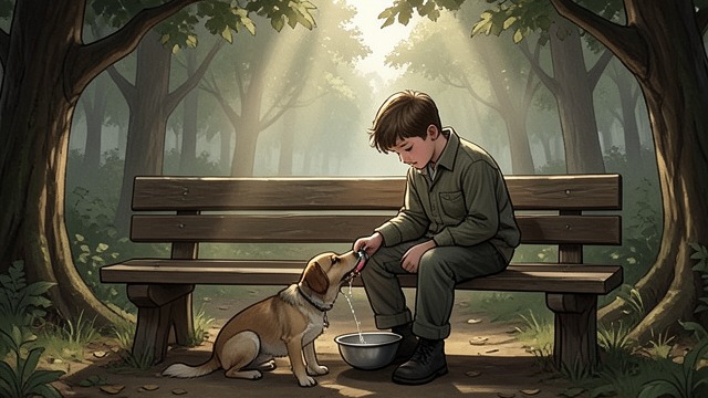 An Unwanted Puppy from "The Knife of Never Letting Go". An Unwanted Puppy A burden assigned Todd resents Manchee, a birthday gift he never asked for, and complains about feeding, training, and walking him.