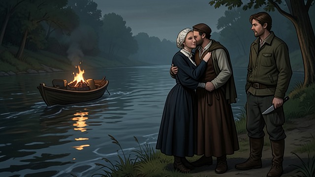The River Escape from "The Knife of Never Letting Go". The River Escape A rescue under pressure Todd finds Viola alive and wakes her just as Aaron returns.