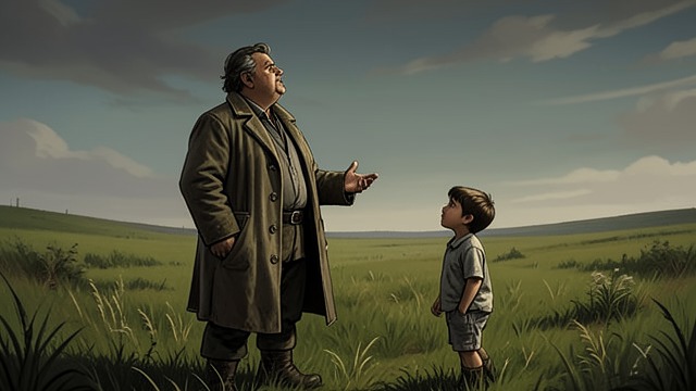 The Preacher in the Grass from "The Knife of Never Letting Go". The Preacher in the Grass Violence beneath scripture Aaron strikes Todd and chastises him for profanity, invoking the idea that Noise reveals character.