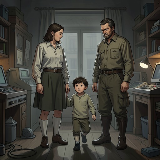 Ben and Cillian’s Shared Parenting from "The Knife of Never Letting Go". Ben and Cillian raise Todd through contrasting temperaments, shared love, and a morally compromised decision to protect him from the town’s coming-of-age rite.
