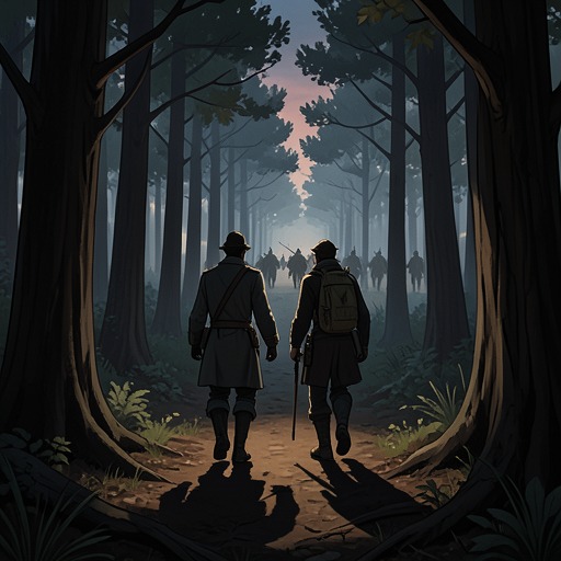 The Final Road to Haven from "The Knife of Never Letting Go". The final approach tests Todd and Viola’s endurance, gives them a brief belief that they have outrun the army, and ends with capture.