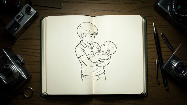 The Sketch from Nature from "The Sorrows of Young Werther". Observation Before Convention A direct drawing Werther sketches a boy holding a baby and takes pride in adding nothing beyond what he sees.