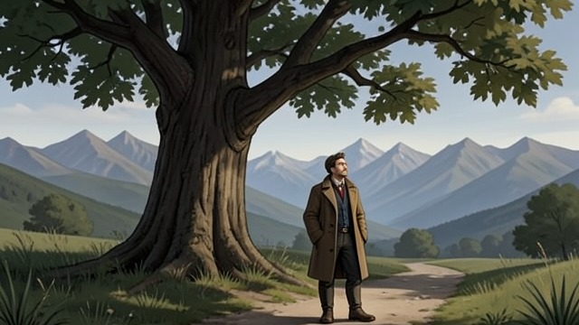 The Old Elm from "The Sorrows of Young Werther". A Familiar Landmark Recollection awakens Werther gets out of the carriage beneath the elm that once marked the limit of his walks.