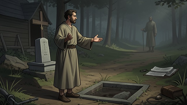 The Father and the Grave from "The Sorrows of Young Werther". Faith at the Threshold Death imagined as reunion Werther says he will go to his Father and to Lotte's Father, expecting comfort and a future meeting.