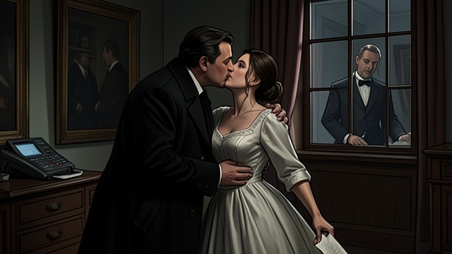A Kiss and Its Consequences from "The Sorrows of Young Werther". The Triangle Breaks Lotte refuses Werther After the Ossian reading, Werther kisses Lotte and she rejects him, ending their private closeness.
