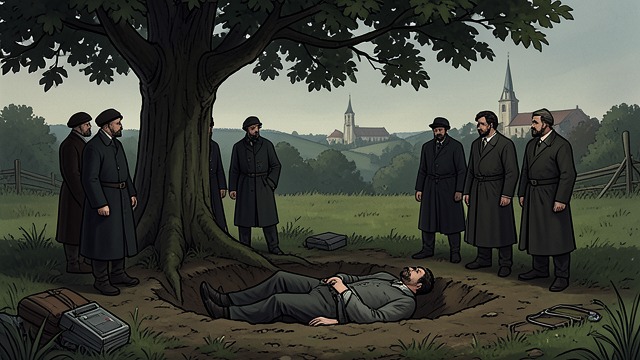 Burial Without a Priest from "The Sorrows of Young Werther". A Final Public Image The chosen grave The Editor reports that the steward arranged for Werther to be buried near the lime trees he had selected.