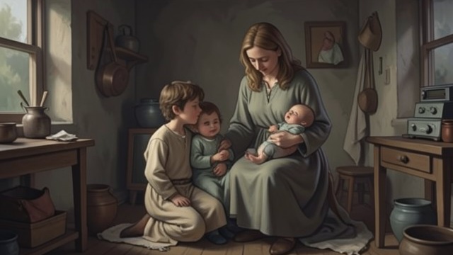 A Mother's Errand from "The Sorrows of Young Werther". Everyday Responsibility Work and tenderness The children's mother explains that she left the baby in the older child's care while she went to town.
