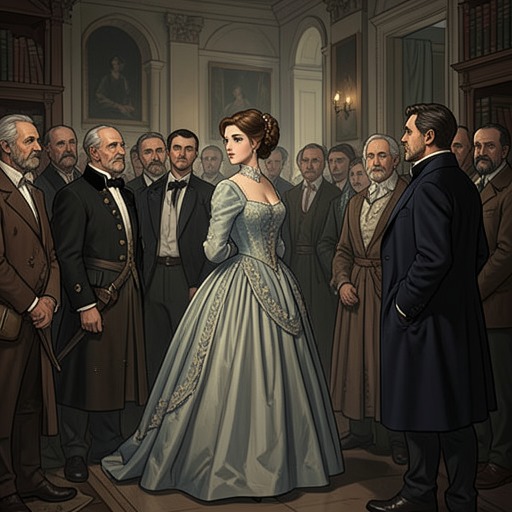 Miss B— and the Courtly Circle from "The Sorrows of Young Werther". This flow traces Miss B—'s connection with Werther and the way social rank turns a promising acquaintance into a shared humiliation.