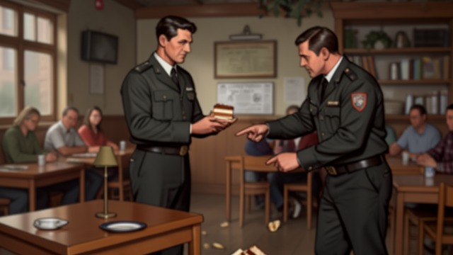 The Cake Test from "Hillbilly Elegy". A Small Humiliation A recruit’s mistake J.D. Vance takes a piece of cake at the cafeteria. A drill instructor calls him a fat-ass and knocks it from his hands.