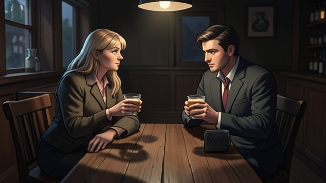 A Couple of Drinks from "Animals". A Couple of Drinks Tyler persuades Laura to join her at a pub, where a planned brief outing expands into cocaine, wine, and a night out.
