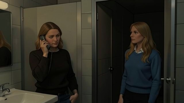 The Bathroom Confession from "Animals". The Bathroom Confession From a bathroom stall, Laura overhears Kirsten telling Sylvia that she and Jim had been together and that the aftermath has been…