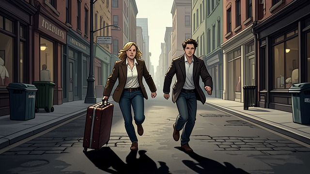 The Running Escape from "Animals". The Running Escape Laura grabs Tyler and runs toward the exit, assuming Marty is following them through the crowd.